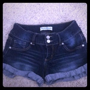 Paris blue shorts